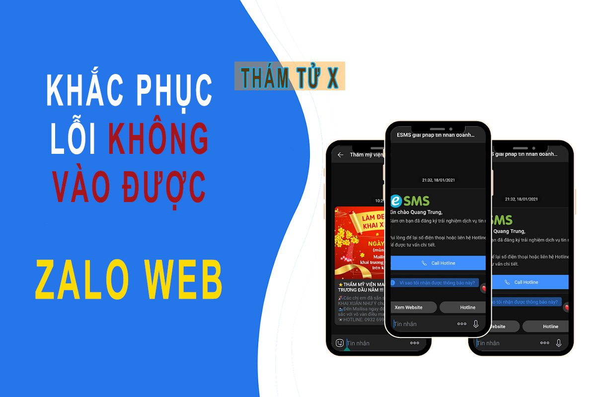 khắc phục lỗi không vào được zalo web