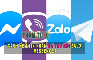 cách xem tin nhắn đã thu hồi trên Zalo Messenger