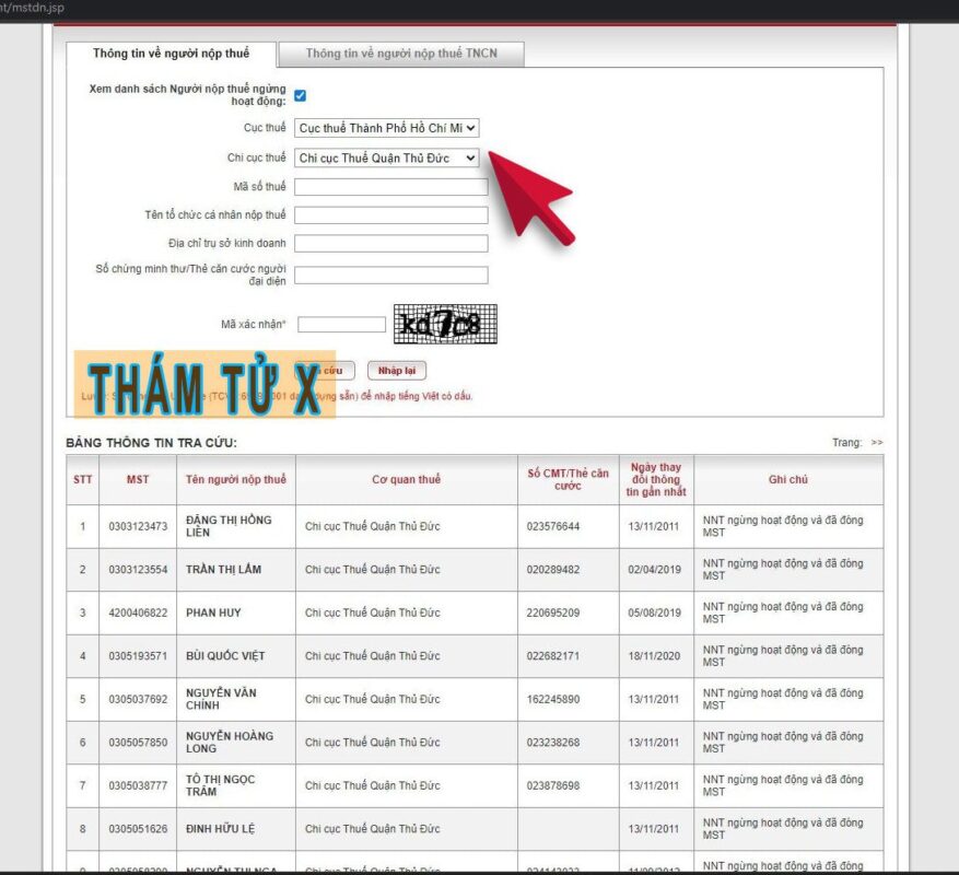 Dịch Vụ Thám Tử Tư X