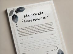 bản cam, kết không ngoại tình