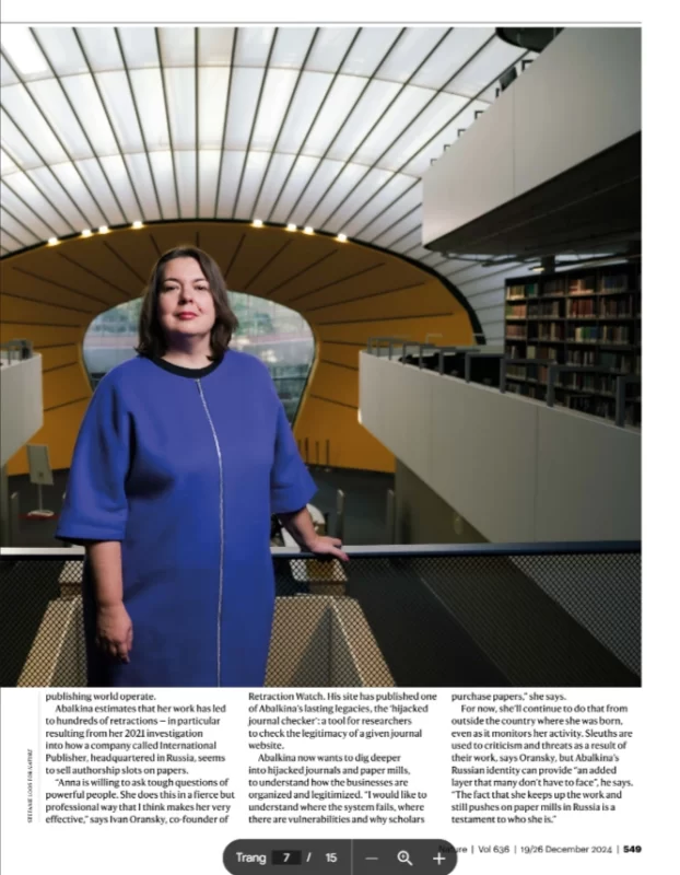 'Thám tử khoa học' được Nature vinh danh trong top 10 nhân vật năm 2024 'Thám tử khoa học' được Nature vinh danh trong top 10 nhân vật năm 2024